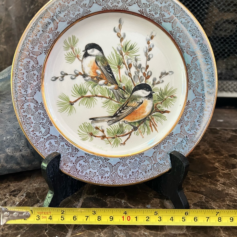 Decorative Chickadee Plate